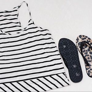 Black and White Striped Summer Dress by Ann Taylor